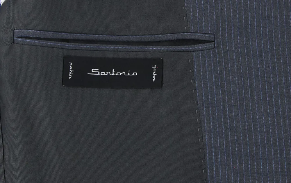Sartorio Napoli Charcoal Gray Suit