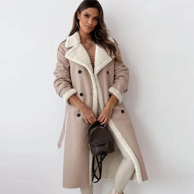 Savina - The Velvety Warm Trench Coat