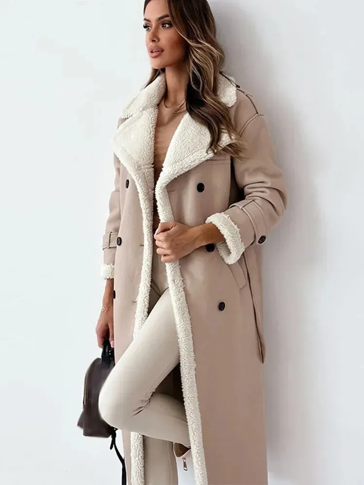 Savina - The Velvety Warm Trench Coat