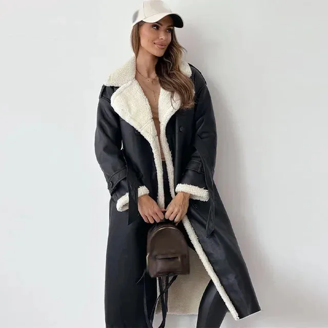 Savina - The Velvety Warm Trench Coat