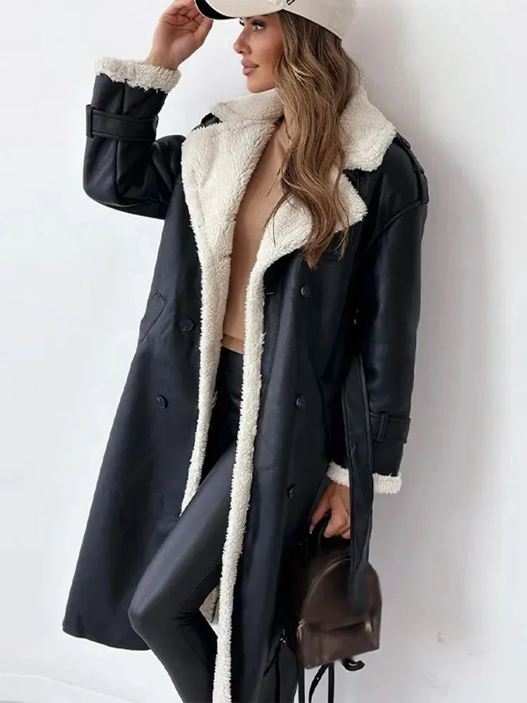 Savina - The Velvety Warm Trench Coat