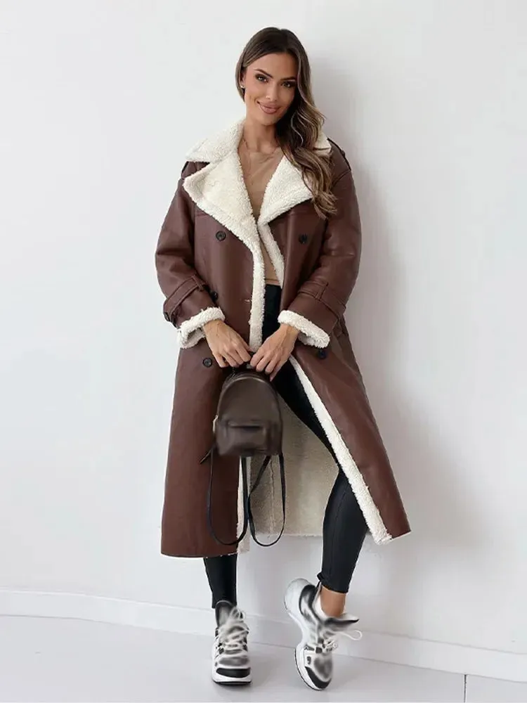 Savina - The Velvety Warm Trench Coat