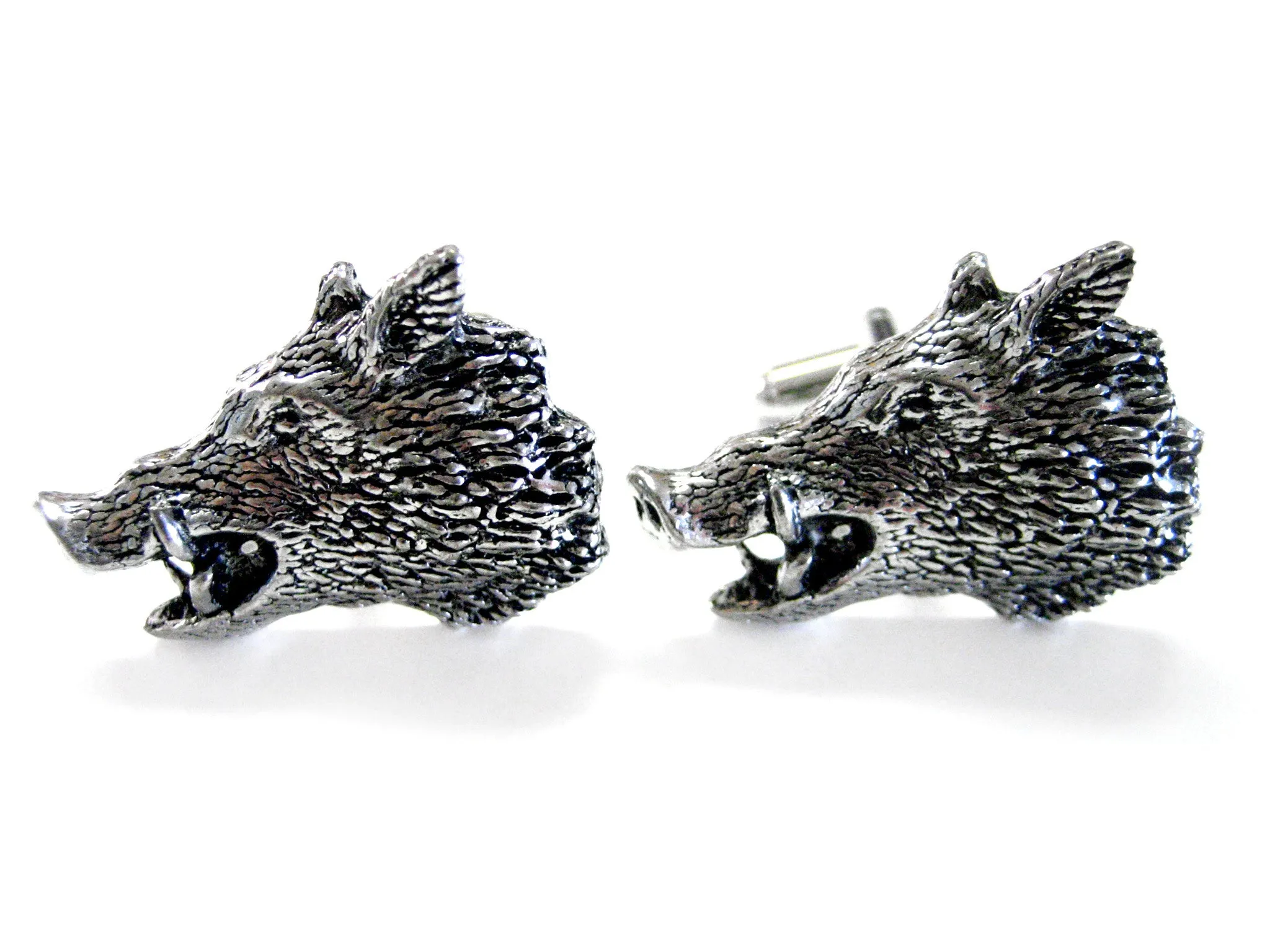 Side Looking Wild Boar Cufflinks