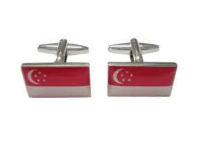 Singapore Flag Cufflinks