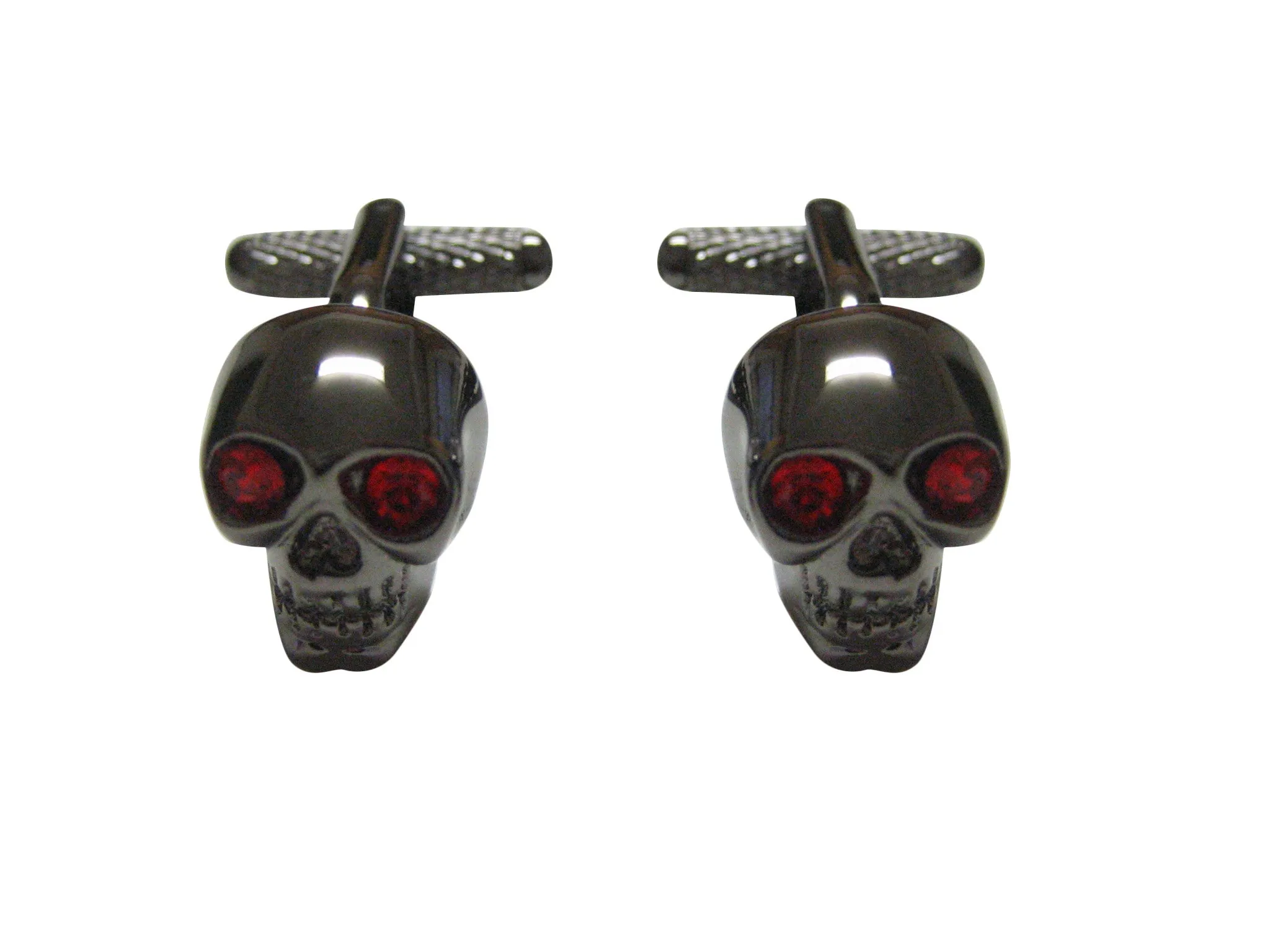 Skull with Red Eyes Cufflinks