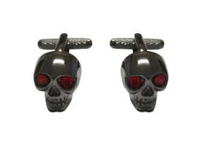 Skull with Red Eyes Cufflinks
