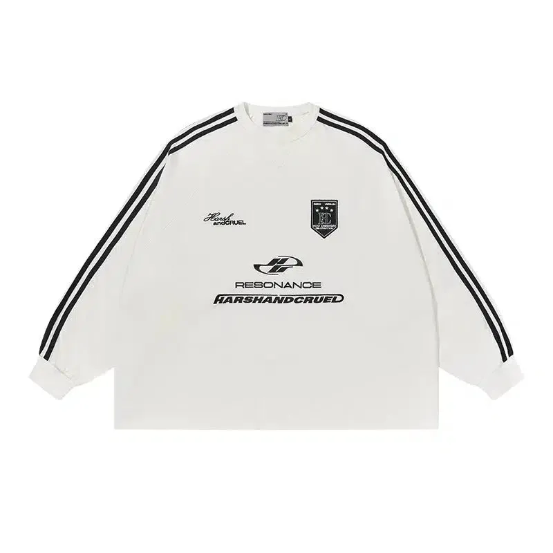 Sports Stitching Embroidery Round Neck Shirt