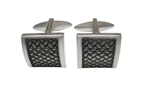 Square Metal Mesh Design Cufflinks