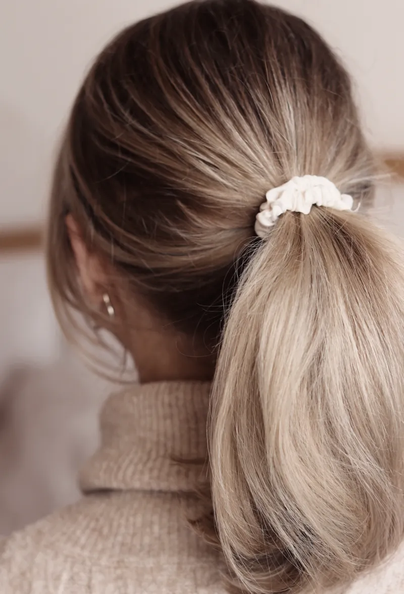 The Original SILKE London Hair Ties Bouquet Powder - Mix & Champagne! 100% Silk! These retail for over $50 each set!