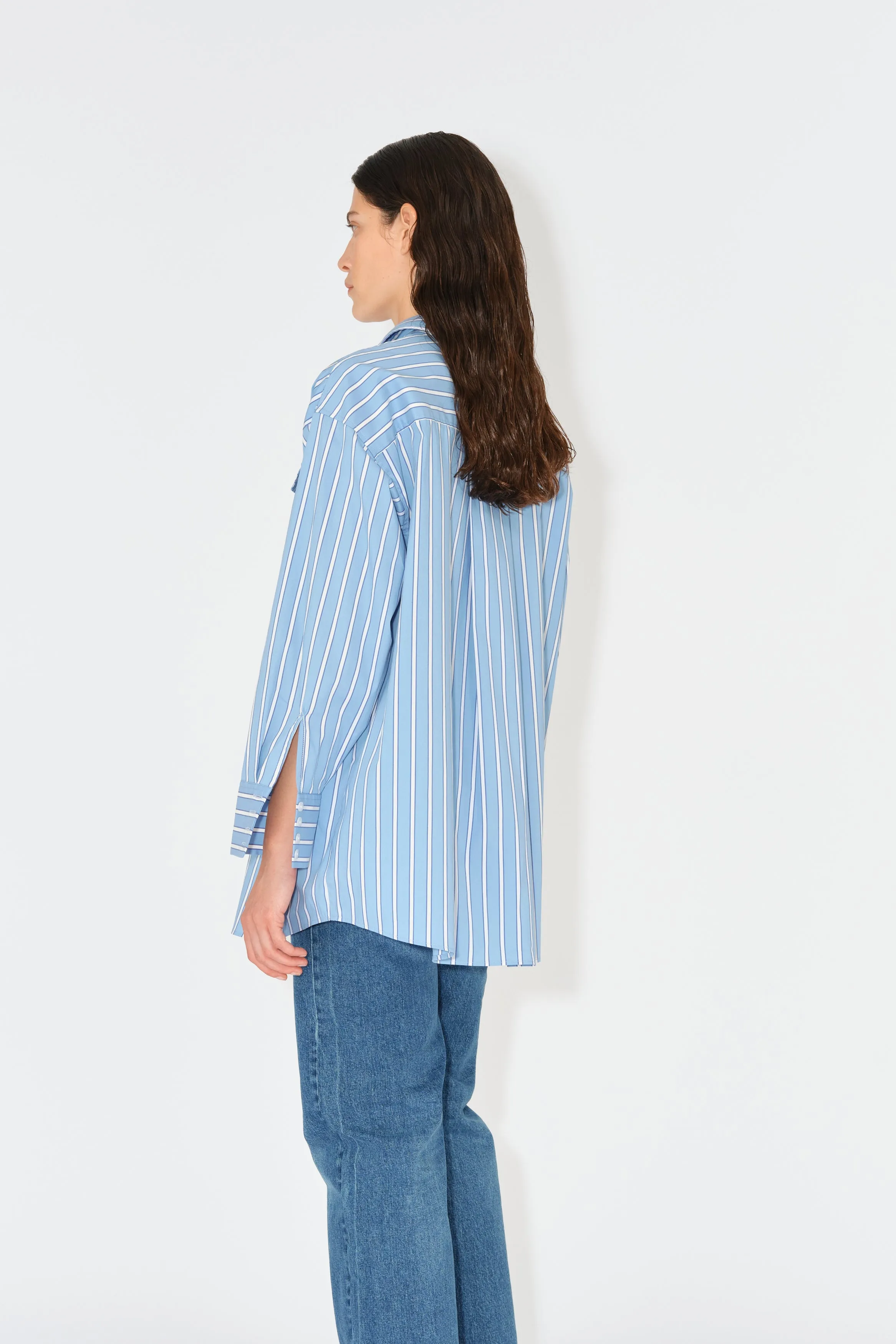 TMRW Gerber Oversize Shirt - Malibu Stripe