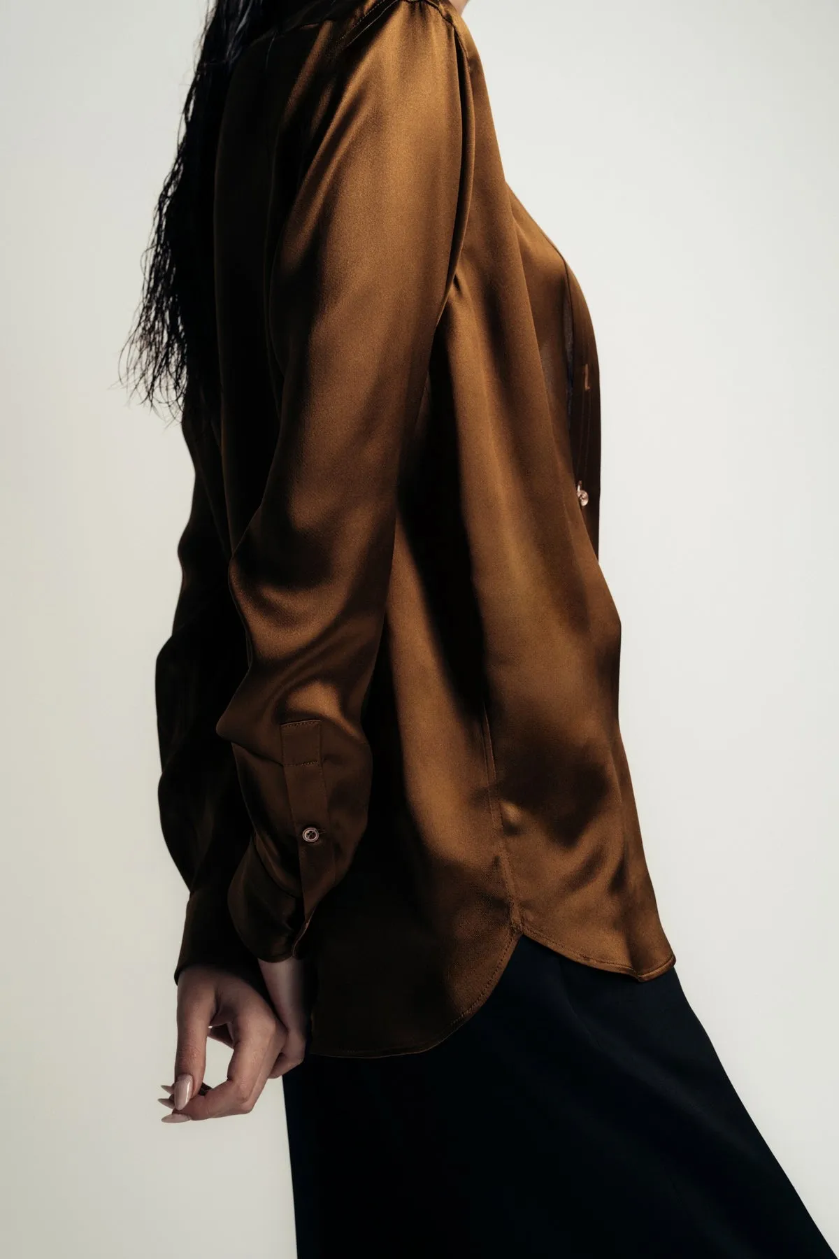 TOM FORD | FLUID CHARMEUSE SILK SHIRT