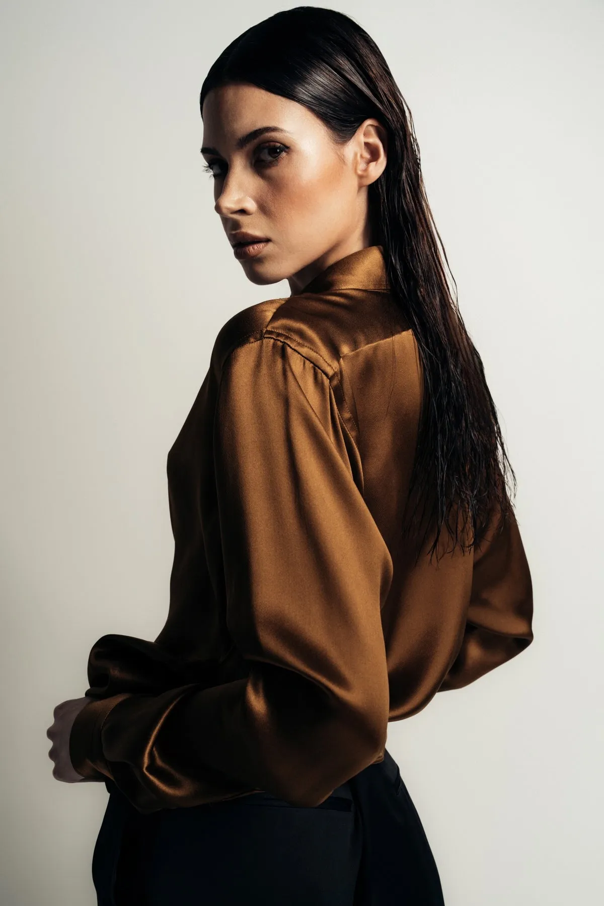TOM FORD | FLUID CHARMEUSE SILK SHIRT