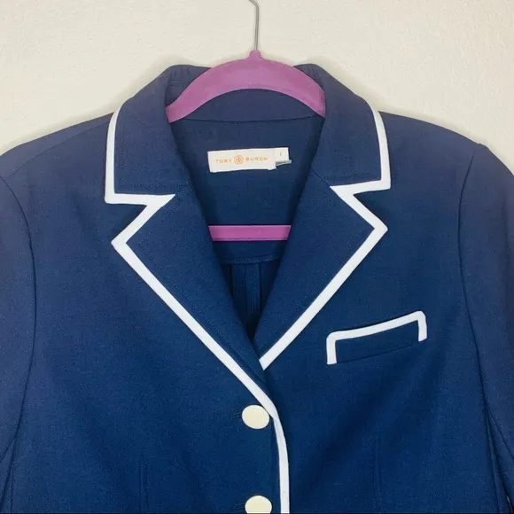 Tory Burch Nautical Blazer, Carrie Navy Resort