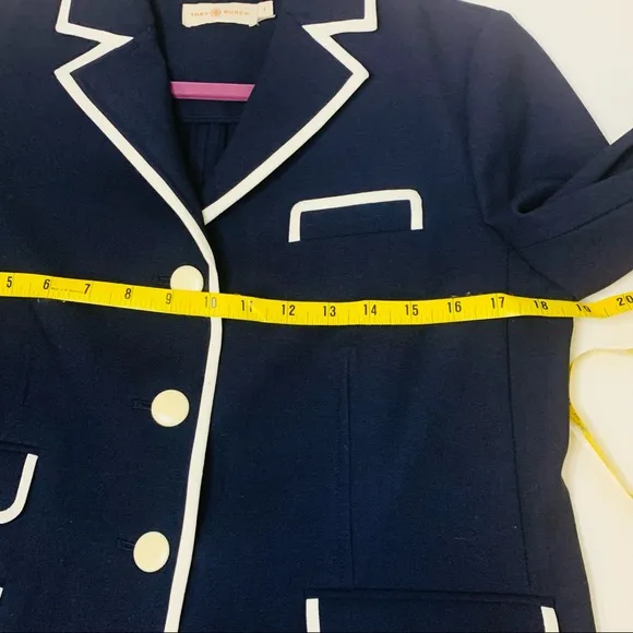 Tory Burch Nautical Blazer, Carrie Navy Resort