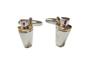 Two Toned Cocktail Shaker Cufflinks