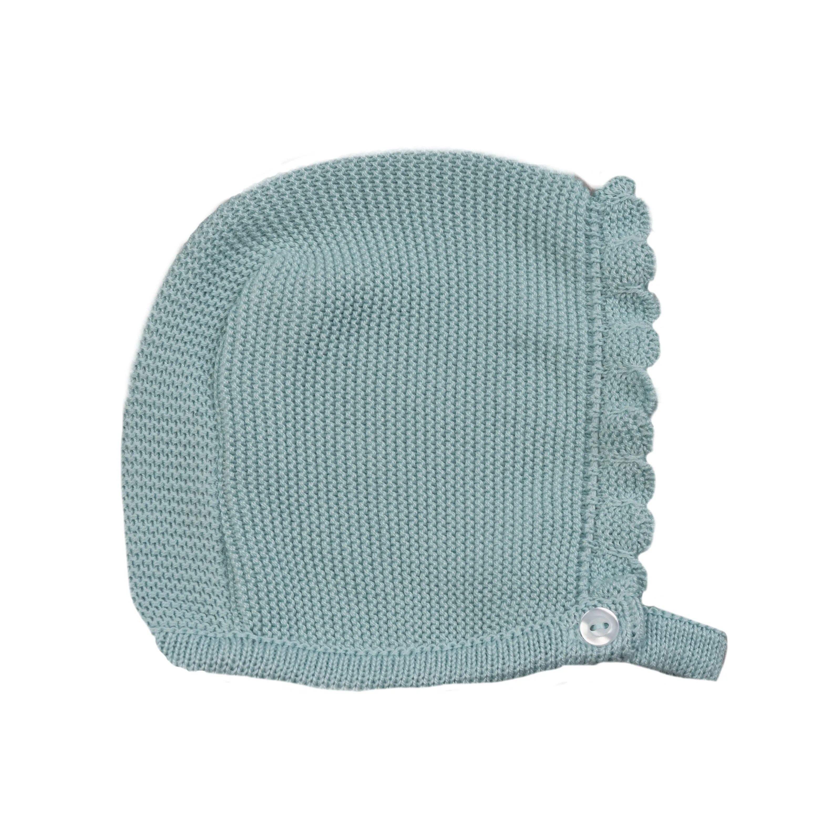 Unisex Green Knitted Bonnet