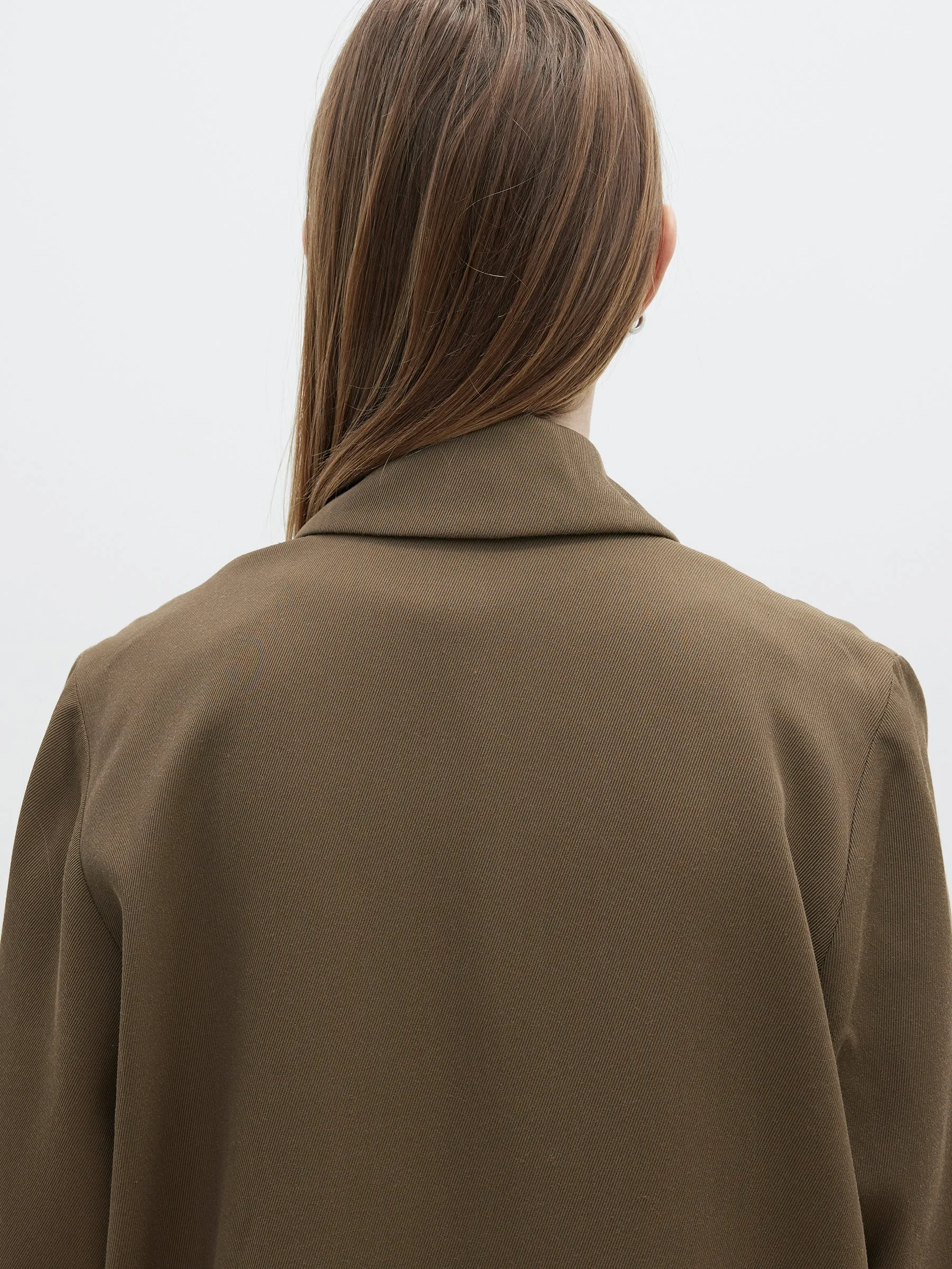 Viscose Twill Travel Trench