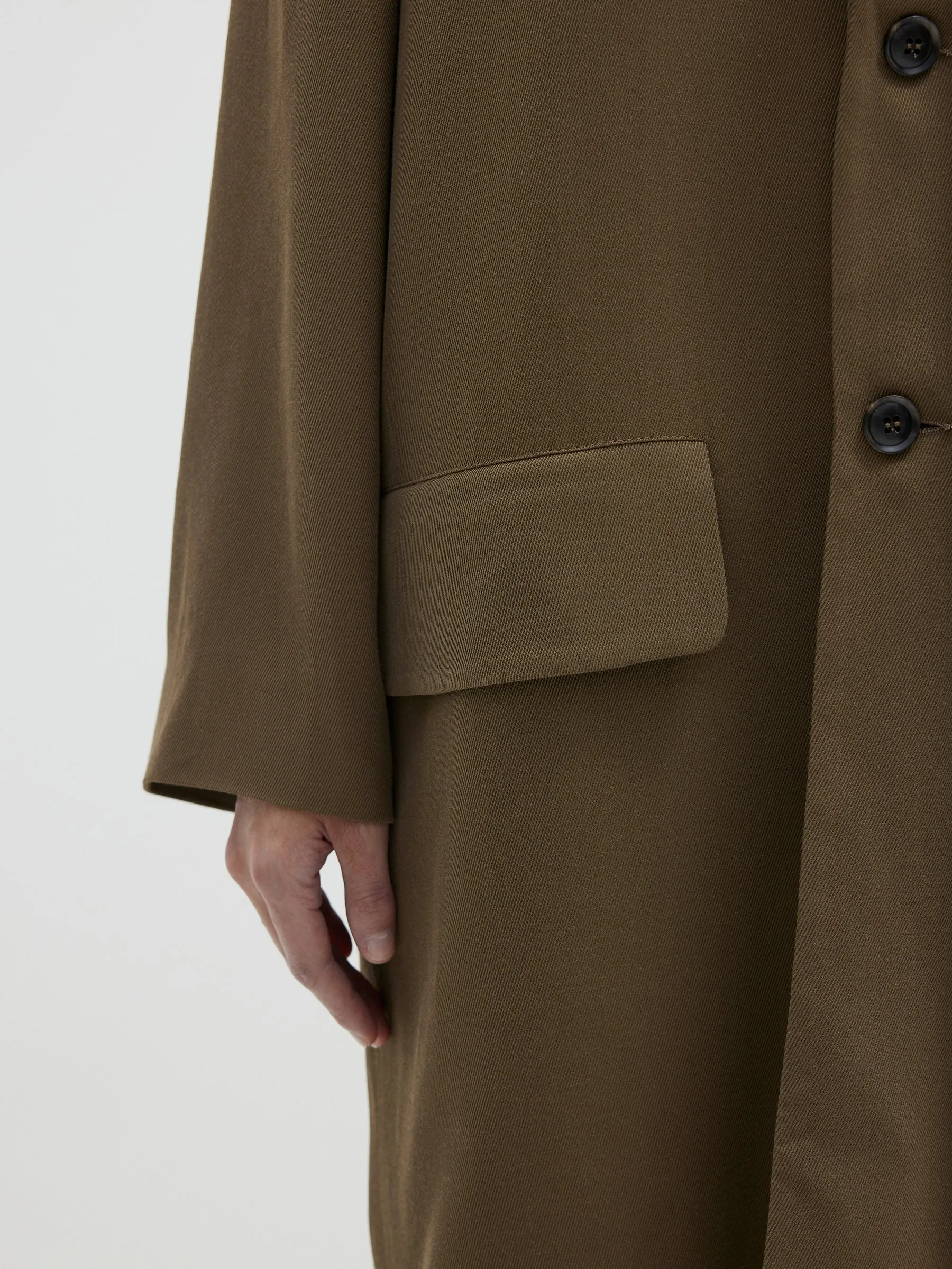 Viscose Twill Travel Trench