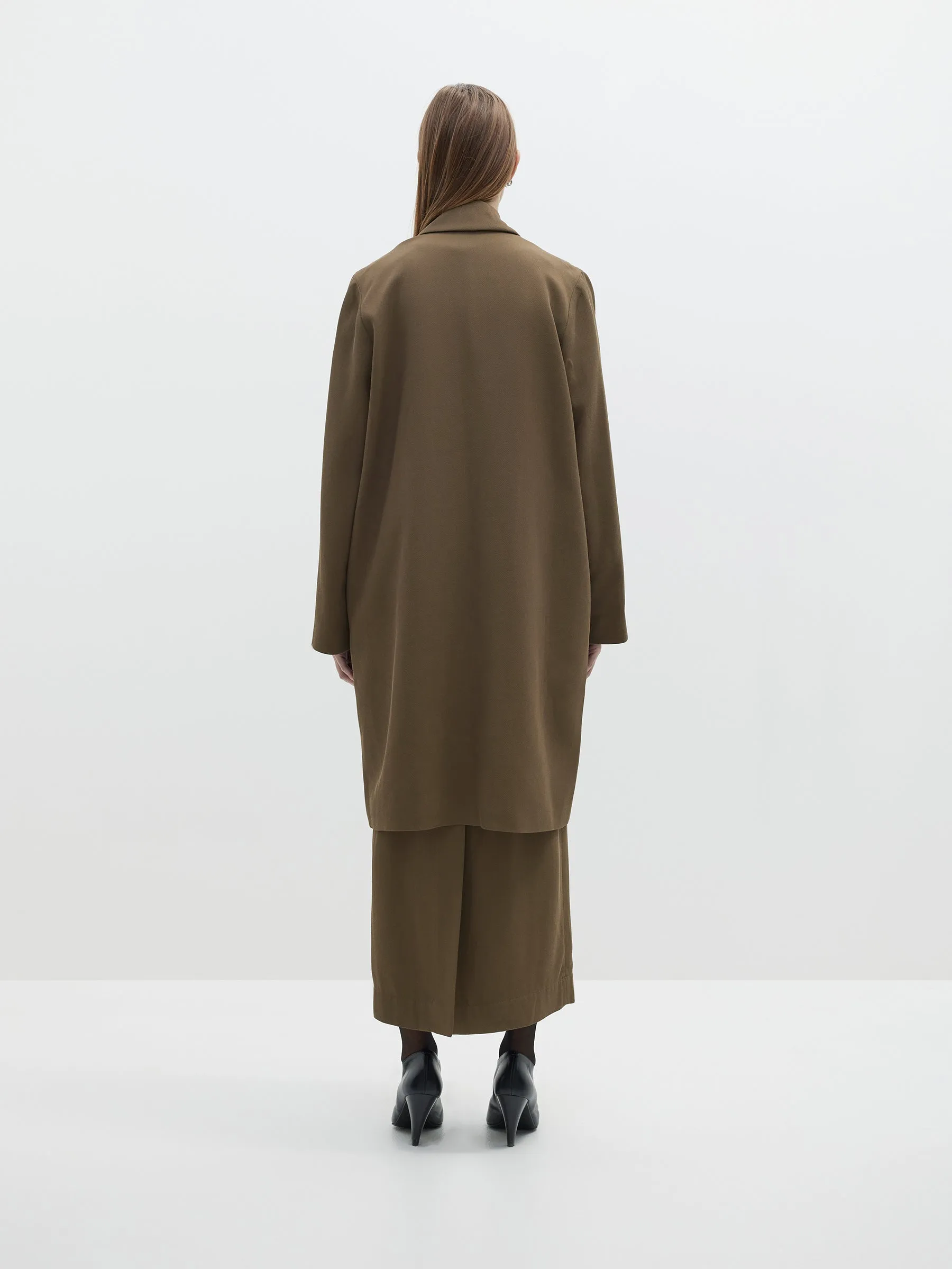 Viscose Twill Travel Trench