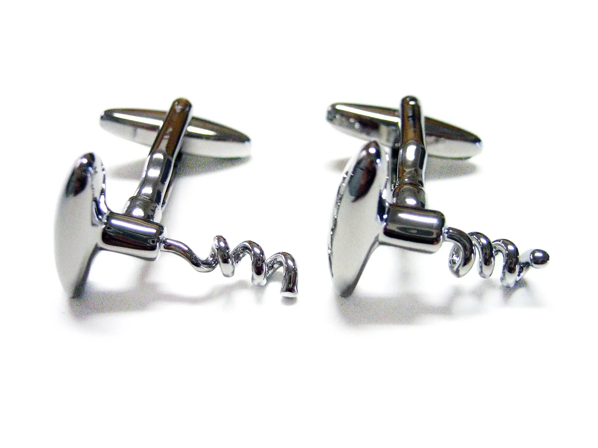 Wine Cork Screw Cufflinks