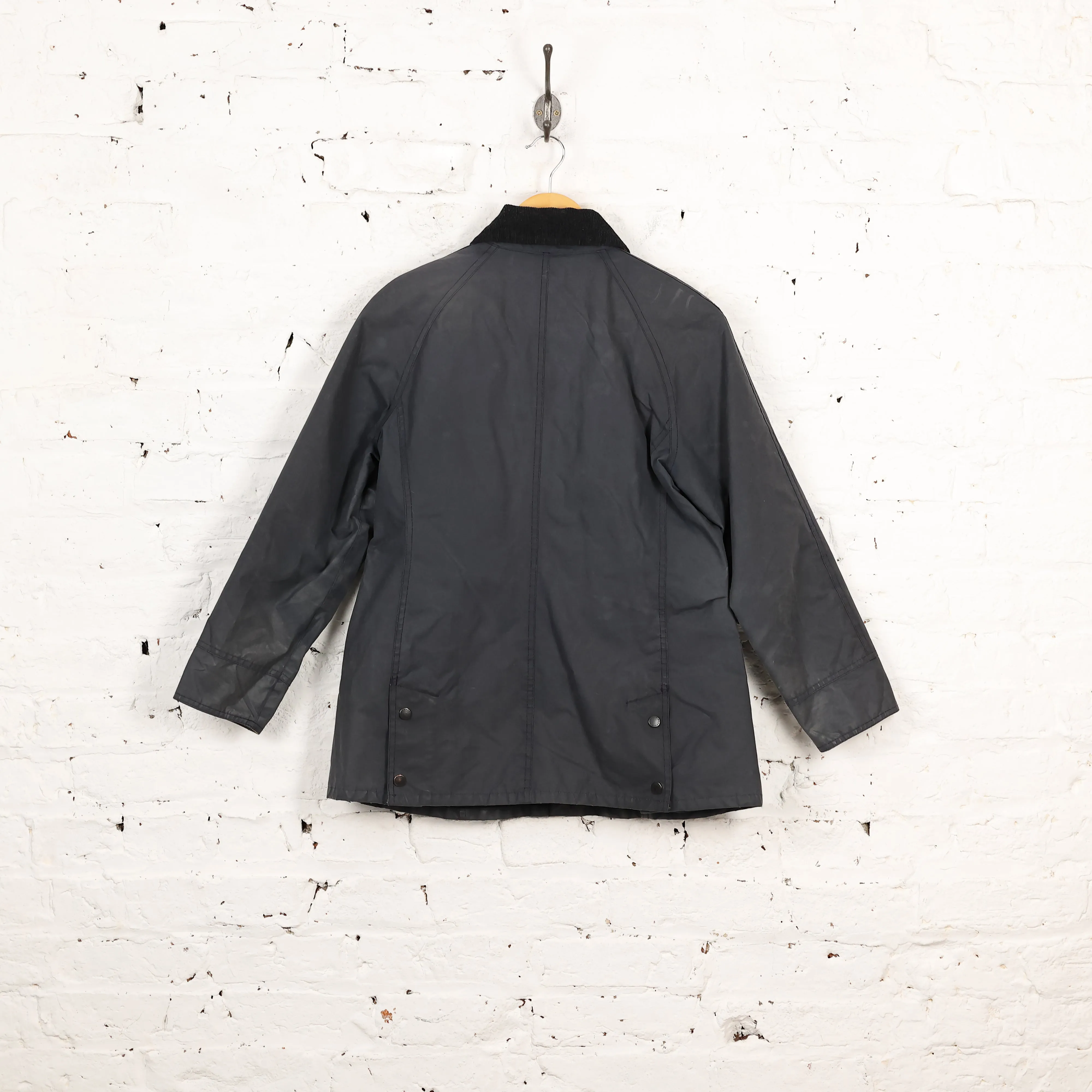 Womens Barbour Beadnell Wax Jacket Coat - Blue - Womens S