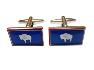 Wyoming State Flag Cufflinks