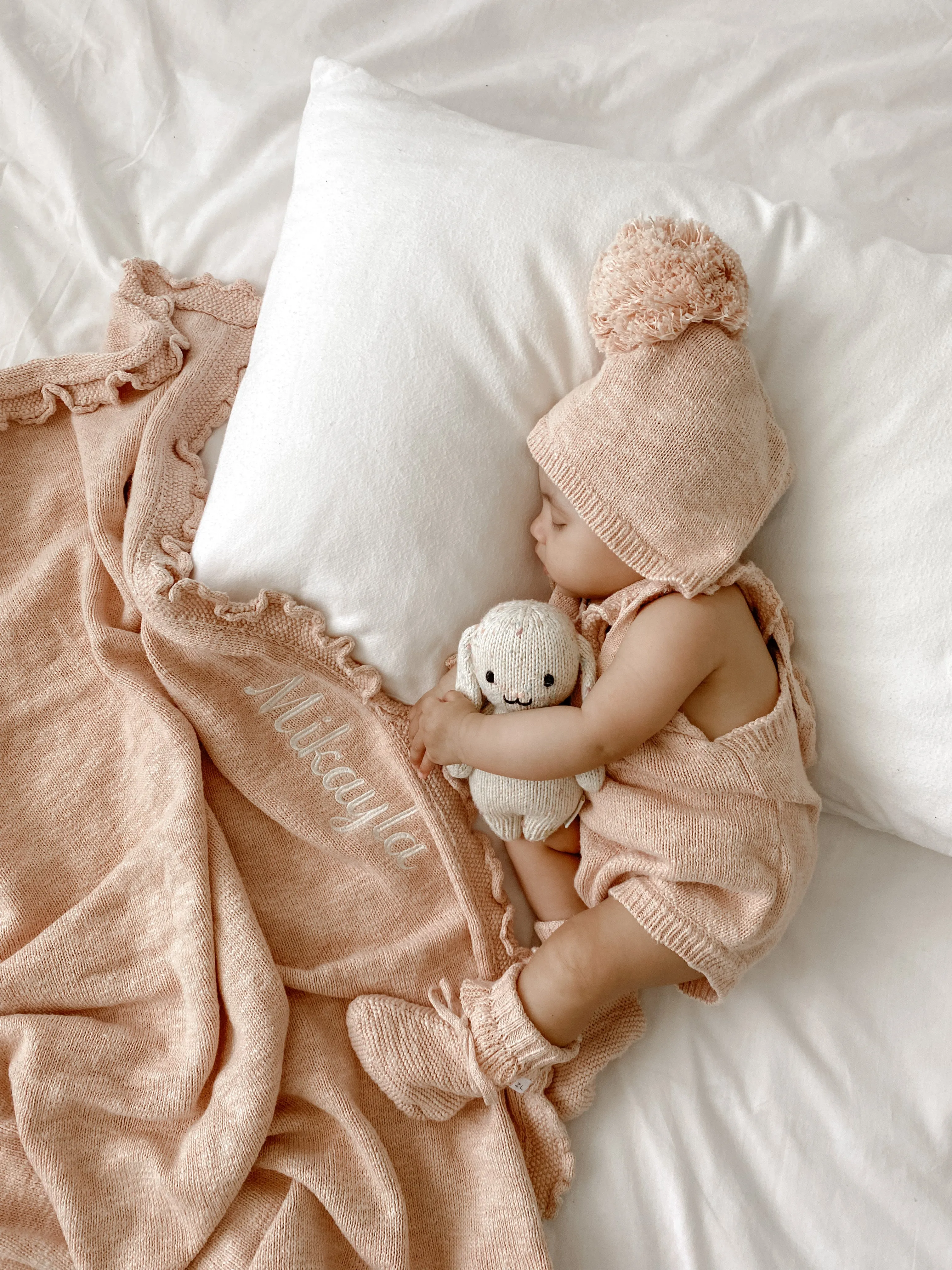 Ziggy Lou Bonnet - Rose Pom Pom